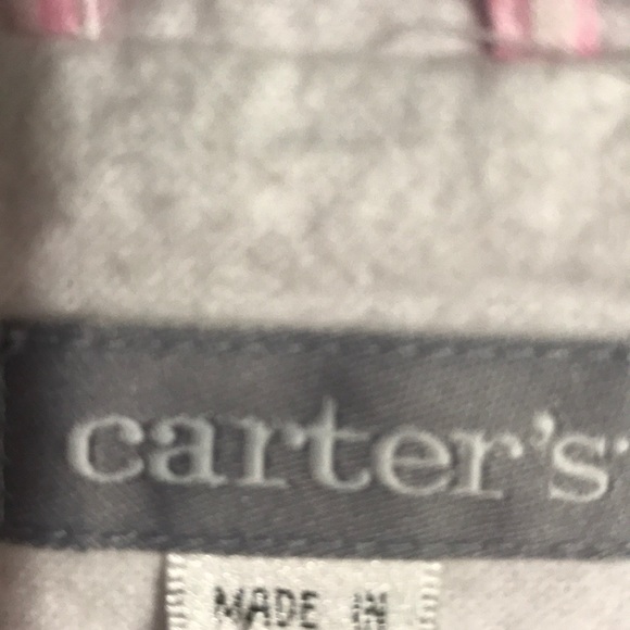 NWOT. CARTERS 6M PINK SEERSUCKER JACKET WITH HOOD - Picture 2 of 4